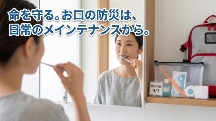 防災リュックの見直し。あなたのリュックに「歯ブラシ」ありますか?